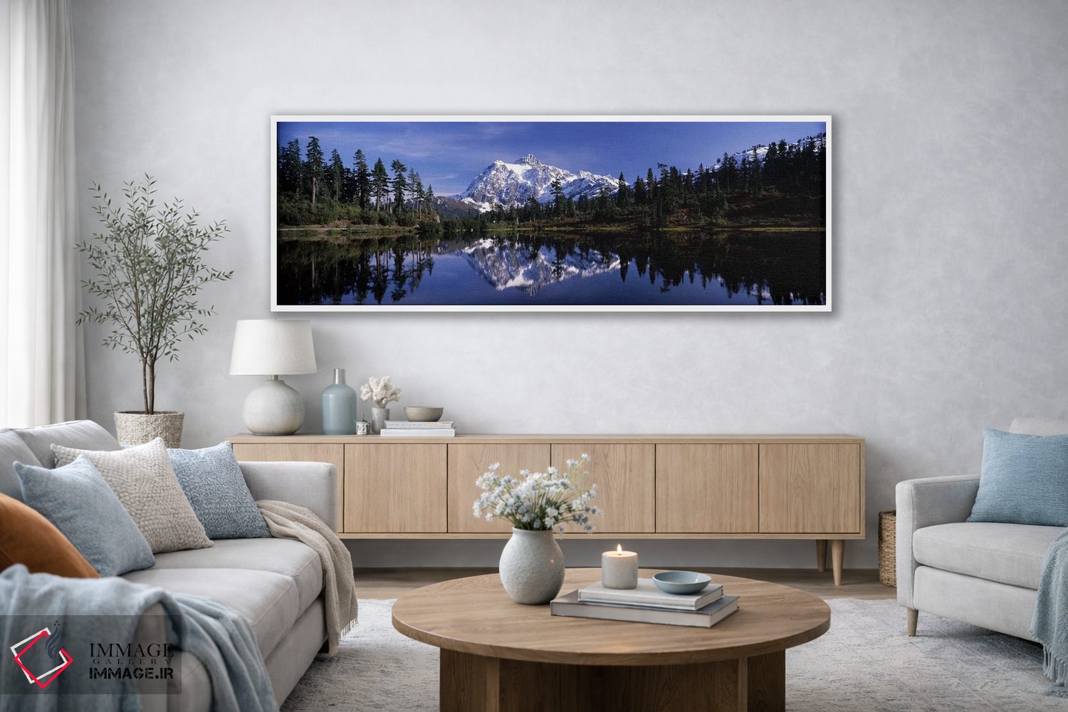 تابلو دکوراتیو Mt Shuksan, Picture Lake, North Cascades National Park… اثر پانورامیک ایمجز - D3W