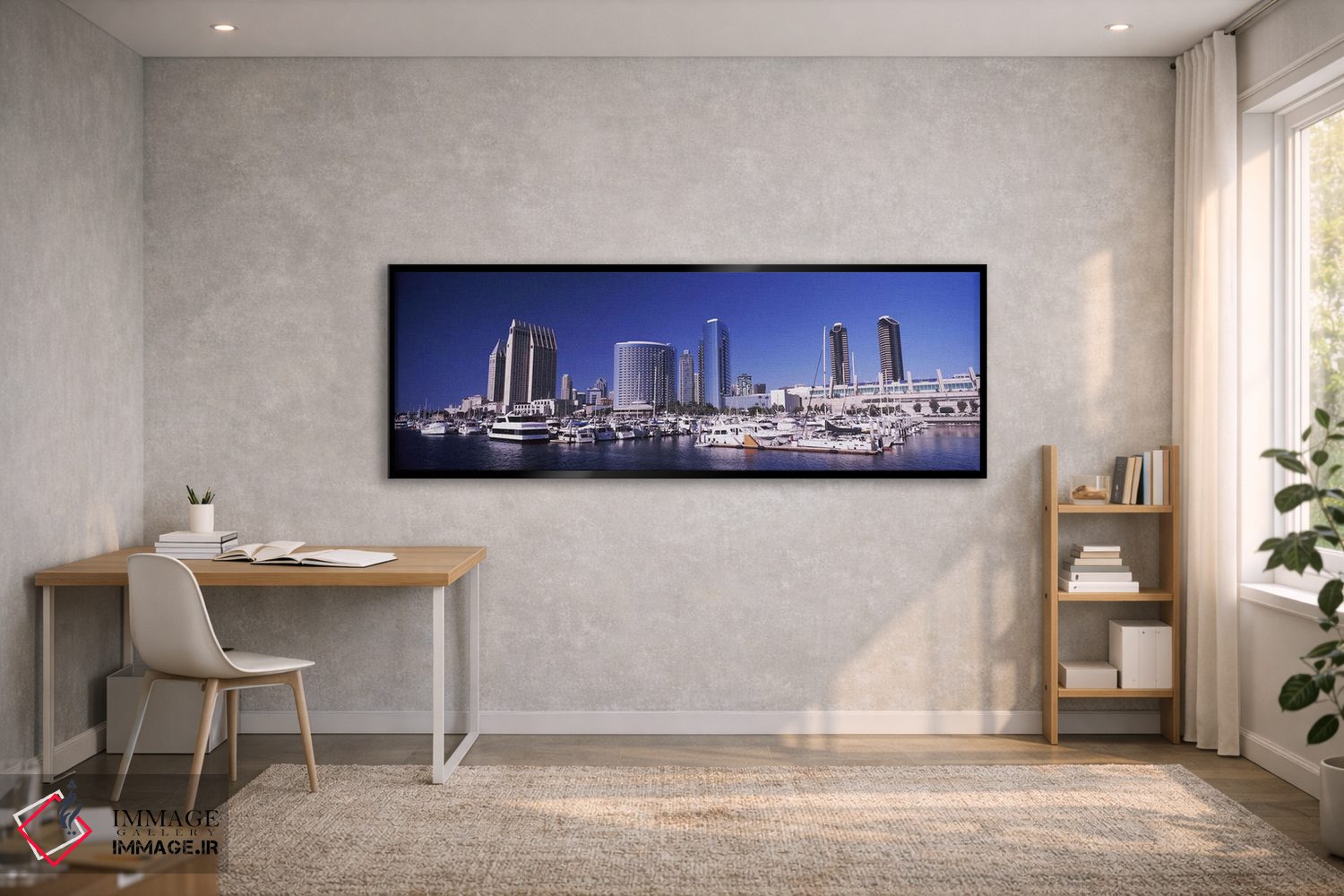 تابلو دکوراتیو San Diego, California, USA 2010,قایق ها در بندر، سن دیگ… اثر پانورامیک ایمجز - D2B