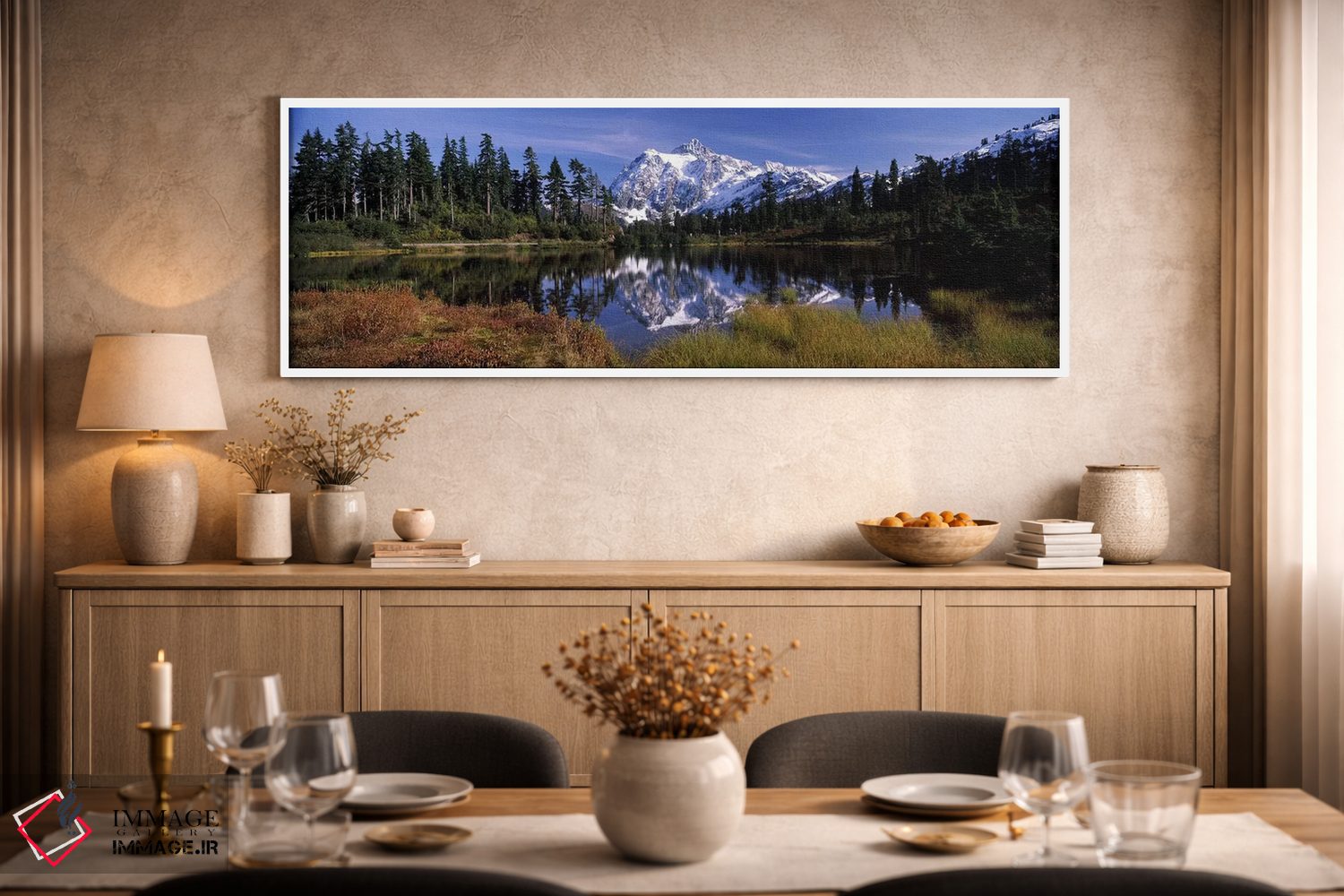 تابلو دکوراتیو Mt Shuksan, Picture Lake, North Cascades National Park… اثر پانورامیک ایمجز - D1W