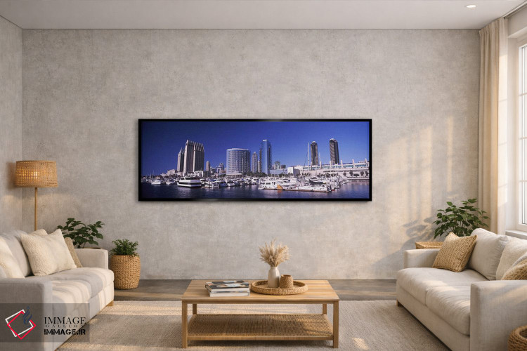 تابلو دکوراتیو San Diego, California, USA 2010,قایق ها در بندر، سن دیگ… اثر پانورامیک ایمجز - D5B