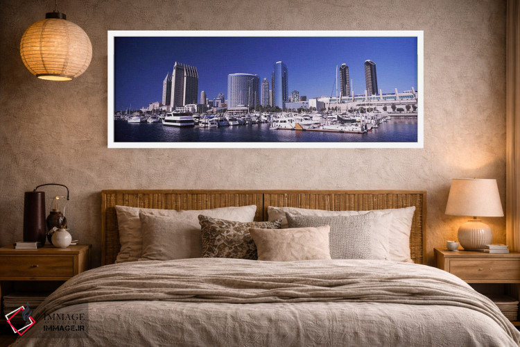 تابلو دکوراتیو San Diego, California, USA 2010,قایق ها در بندر، سن دیگ… اثر پانورامیک ایمجز - D4W