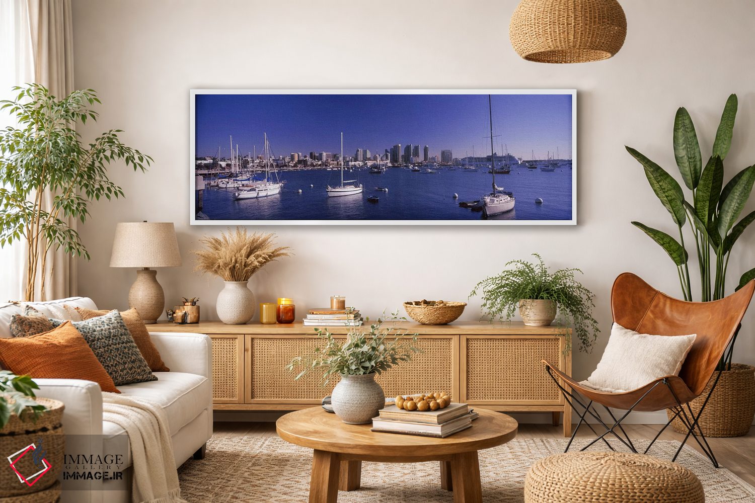 تابلو دکوراتیو San Diego, California, USA 2010,قایق های بادبانی در خلی… اثر پانورامیک ایمجز - D2W