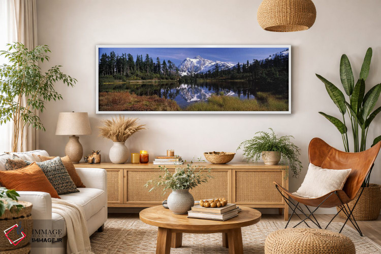 تابلو دکوراتیو Mt Shuksan, Picture Lake, North Cascades National Park… اثر پانورامیک ایمجز - D2W