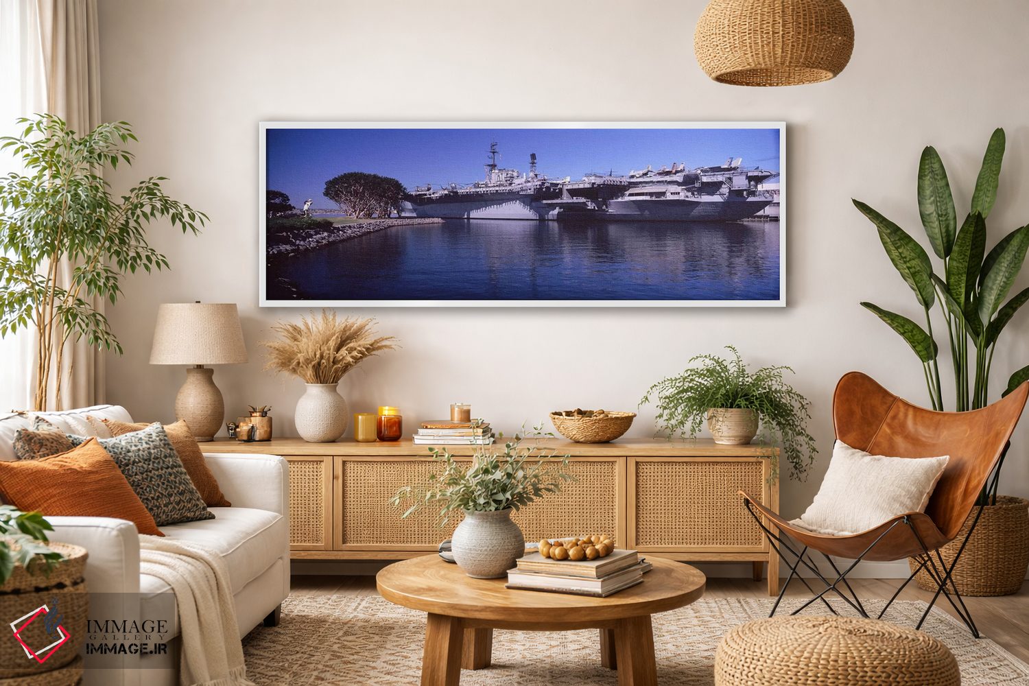 تابلو دکوراتیو San Diego Aircraft Carrier Museum, San Diego, Californi… اثر پانورامیک ایمجز - D3W
