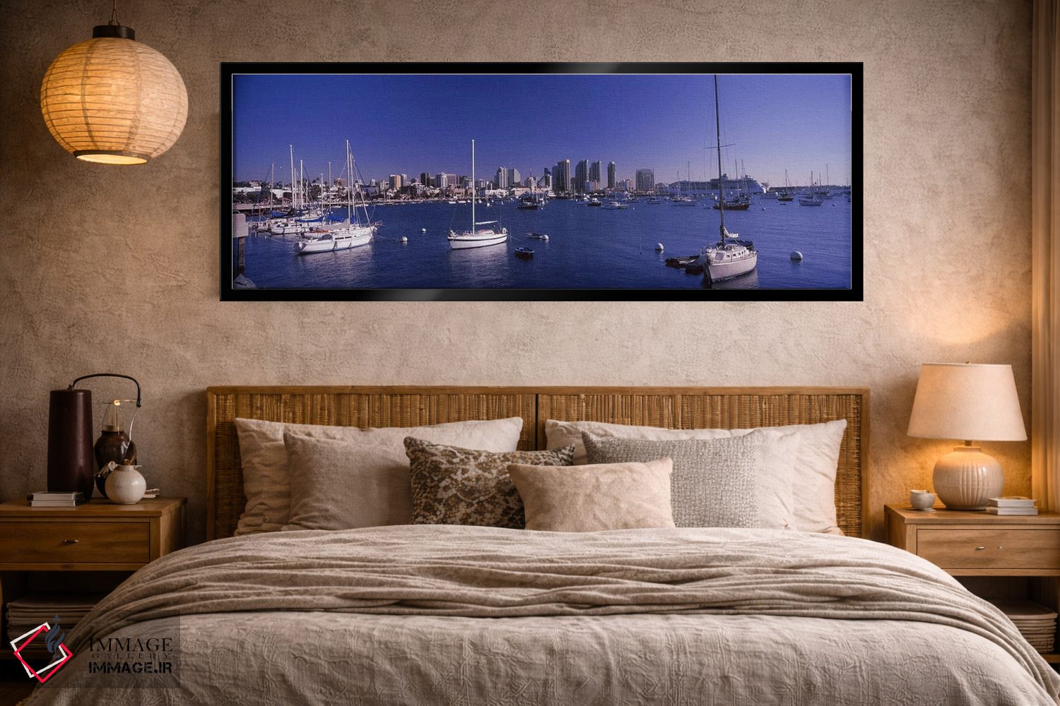 تابلو دکوراتیو San Diego, California, USA 2010,قایق های بادبانی در خلی… اثر پانورامیک ایمجز - D5B