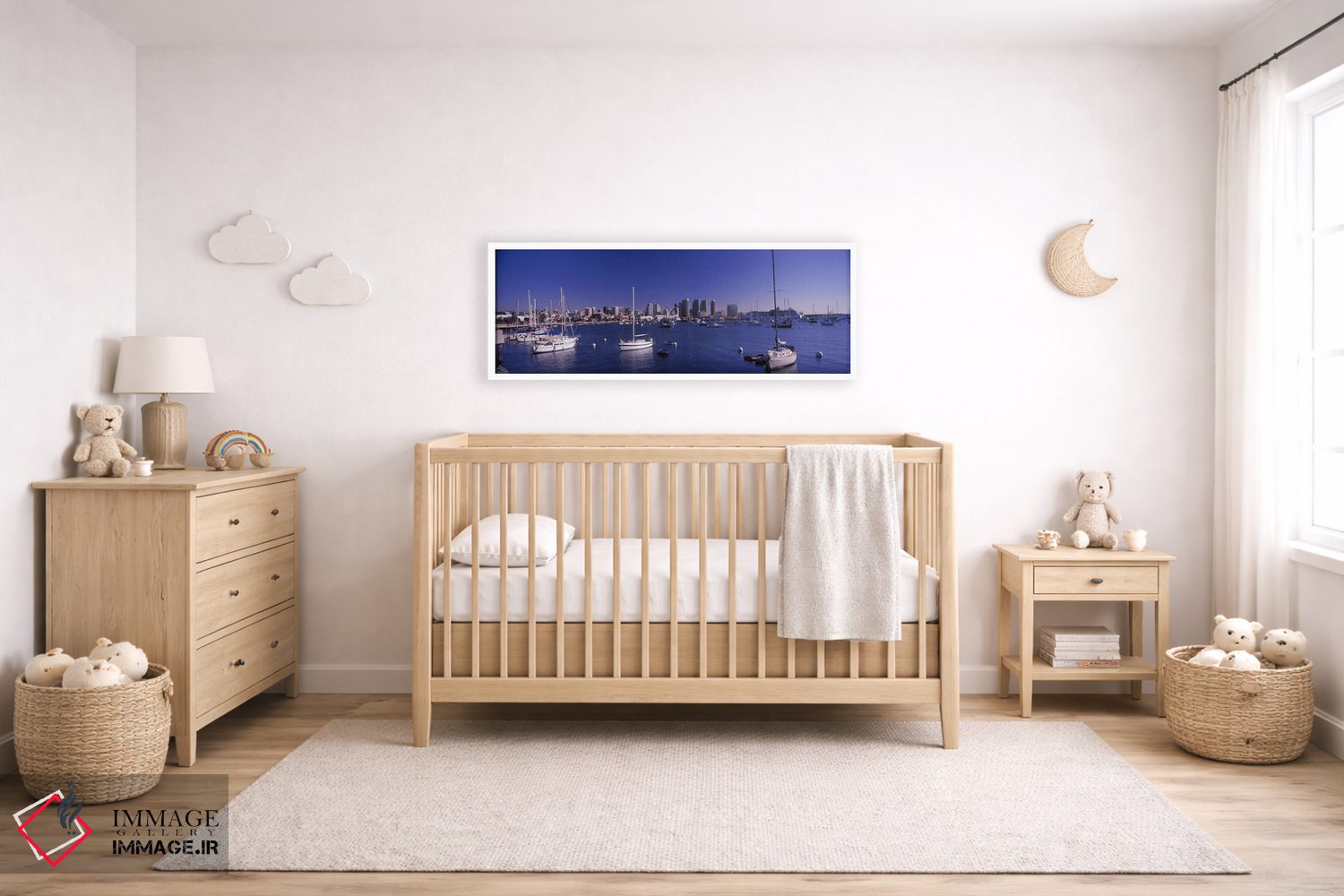 تابلو دکوراتیو San Diego, California, USA 2010,قایق های بادبانی در خلی… اثر پانورامیک ایمجز - D6W