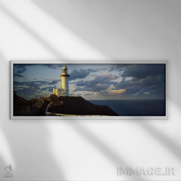 تابلو دکوراتیو Broyn Bay Light House, New South Wales, Australia,فانوس… اثر پانورامیک ایمجز - نمای قابدار سفید
