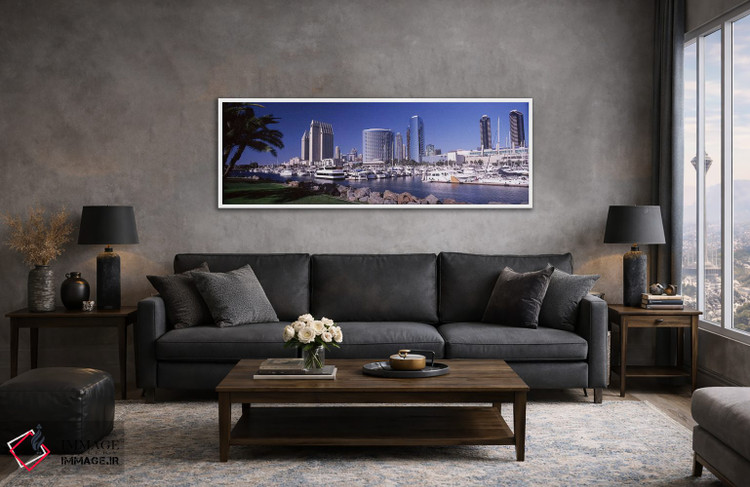 تابلو دکوراتیو California, USA,قایق ها در بندر، سن دیگو، کالیفرنیا، آم… اثر پانورامیک ایمجز - D4W