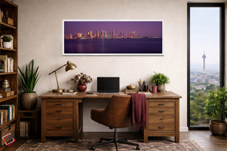 تابلو دکوراتیو San Diego, California, USA 2010 #3,ساختمان ها در کنار آ… اثر پانورامیک ایمجز - D1W