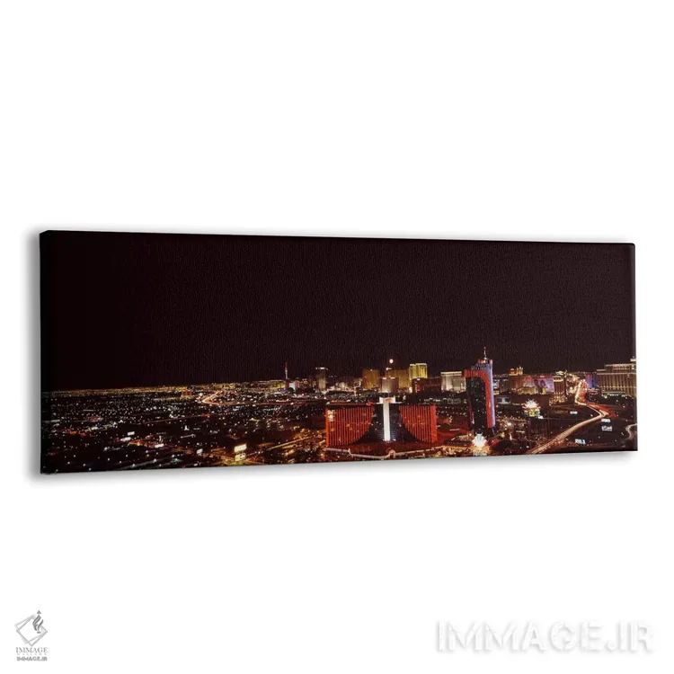تابلو دکوراتیو Las Vegas, Nevada, USA #2,شهر نورانی در شب، لاس وگاس، ن… اثر پانورامیک ایمجز - نمای پرسپکتیو محصول