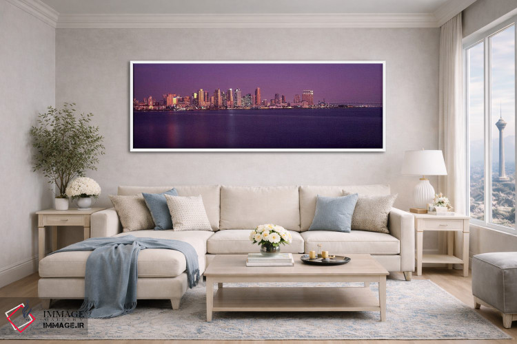 تابلو دکوراتیو San Diego, California, USA 2010 #3,ساختمان ها در کنار آ… اثر پانورامیک ایمجز - D4W
