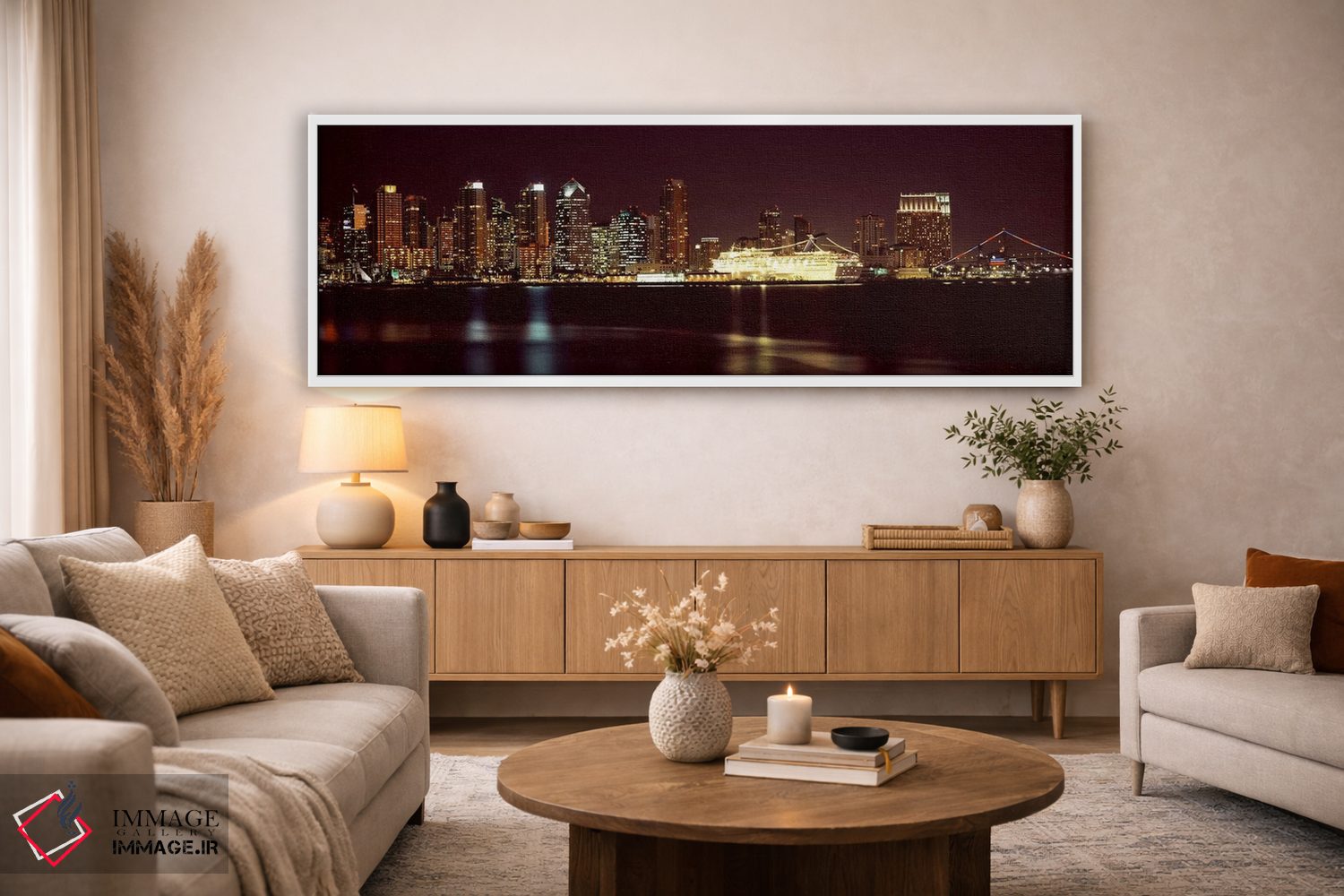 تابلو دکوراتیو San Diego, California, USA 2010 #4,ساختمان ها در کنار آ… اثر پانورامیک ایمجز - D3W