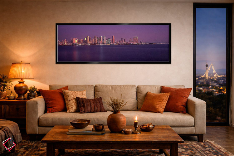 تابلو دکوراتیو San Diego, California, USA 2010 #3,ساختمان ها در کنار آ… اثر پانورامیک ایمجز - D5B