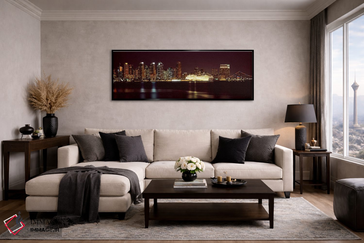 تابلو دکوراتیو San Diego, California, USA 2010 #4,ساختمان ها در کنار آ… اثر پانورامیک ایمجز - D5B
