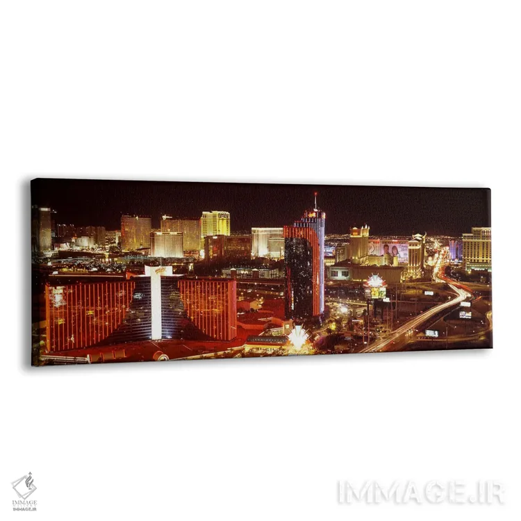 تابلو دکوراتیو Las Vegas, Nevada, USA #4,شهر نورانی در شب، لاس وگاس، ن… اثر پانورامیک ایمجز - نمای پرسپکتیو محصول
