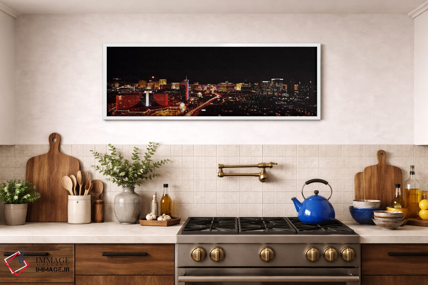 تابلو دکوراتیو Las Vegas, Nevada, USA 2010 #2,شهر نورانی در شب، لاس وگ… اثر پانورامیک ایمجز - D1W