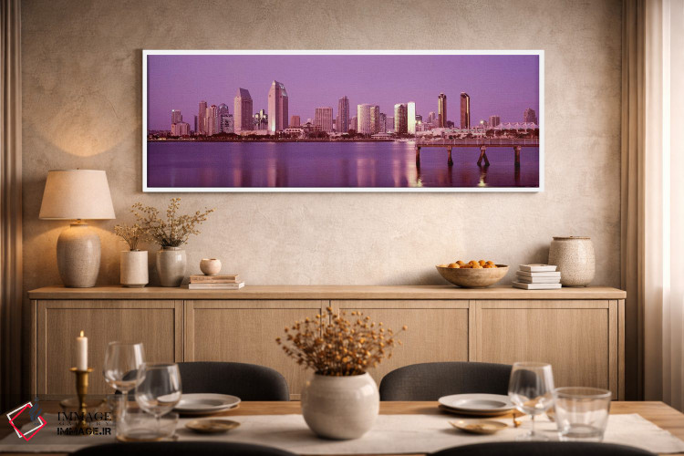 تابلو دکوراتیو San Diego, California, USA 2010 #6,ساختمان ها در کنار آ… اثر پانورامیک ایمجز - D2W