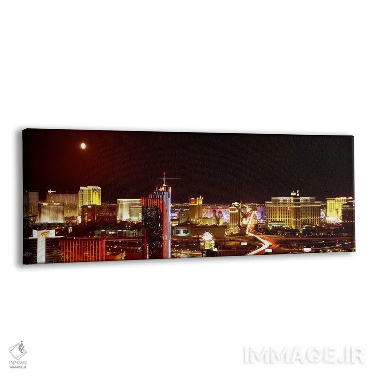 تابلو دکوراتیو Las Vegas, Nevada, USA #5,شهر نورانی در شب، لاس وگاس، ن… اثر پانورامیک ایمجز - نمای پرسپکتیو محصول