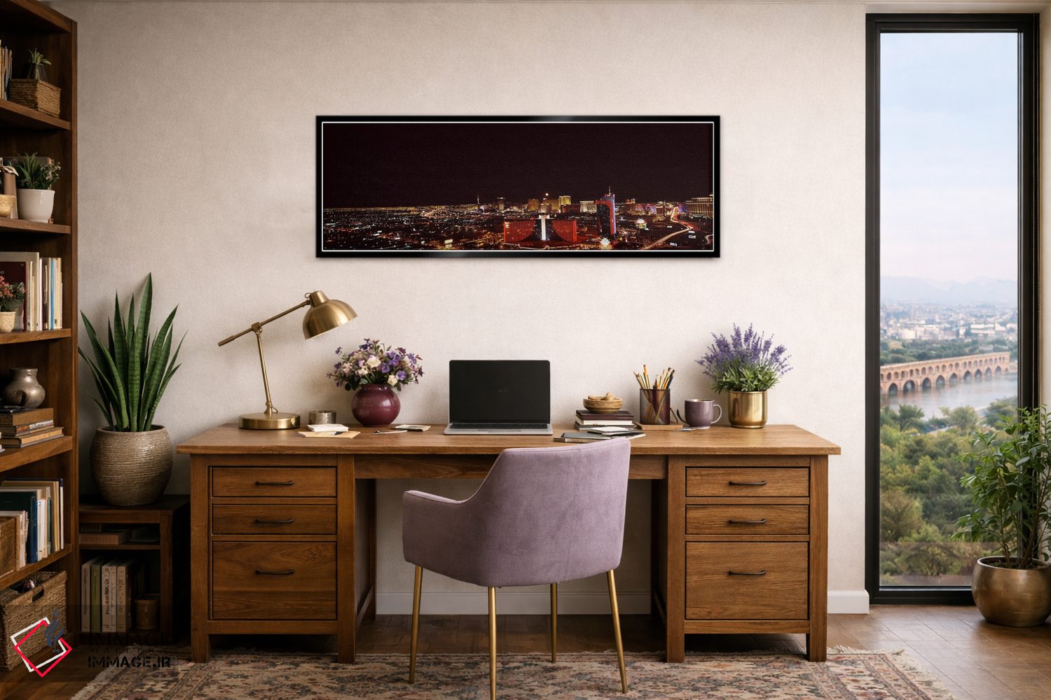 تابلو دکوراتیو Las Vegas, Nevada, USA #2,شهر نورانی در شب، لاس وگاس، ن… اثر پانورامیک ایمجز - D2B