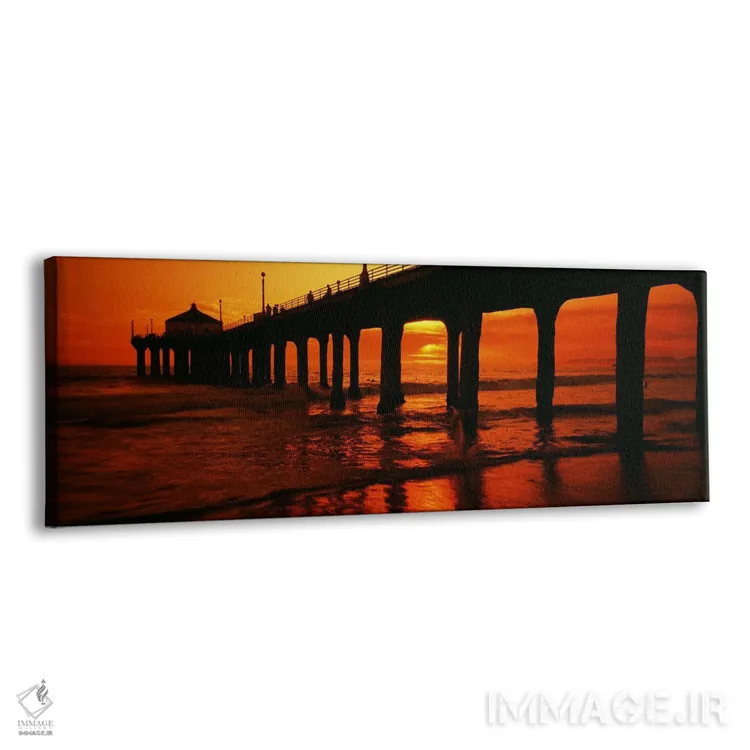 تابلو دکوراتیو Manhattan Beach Pier, Manhattan Beach, Los Angeles Coun… اثر پانورامیک ایمجز - نمای پرسپکتیو محصول