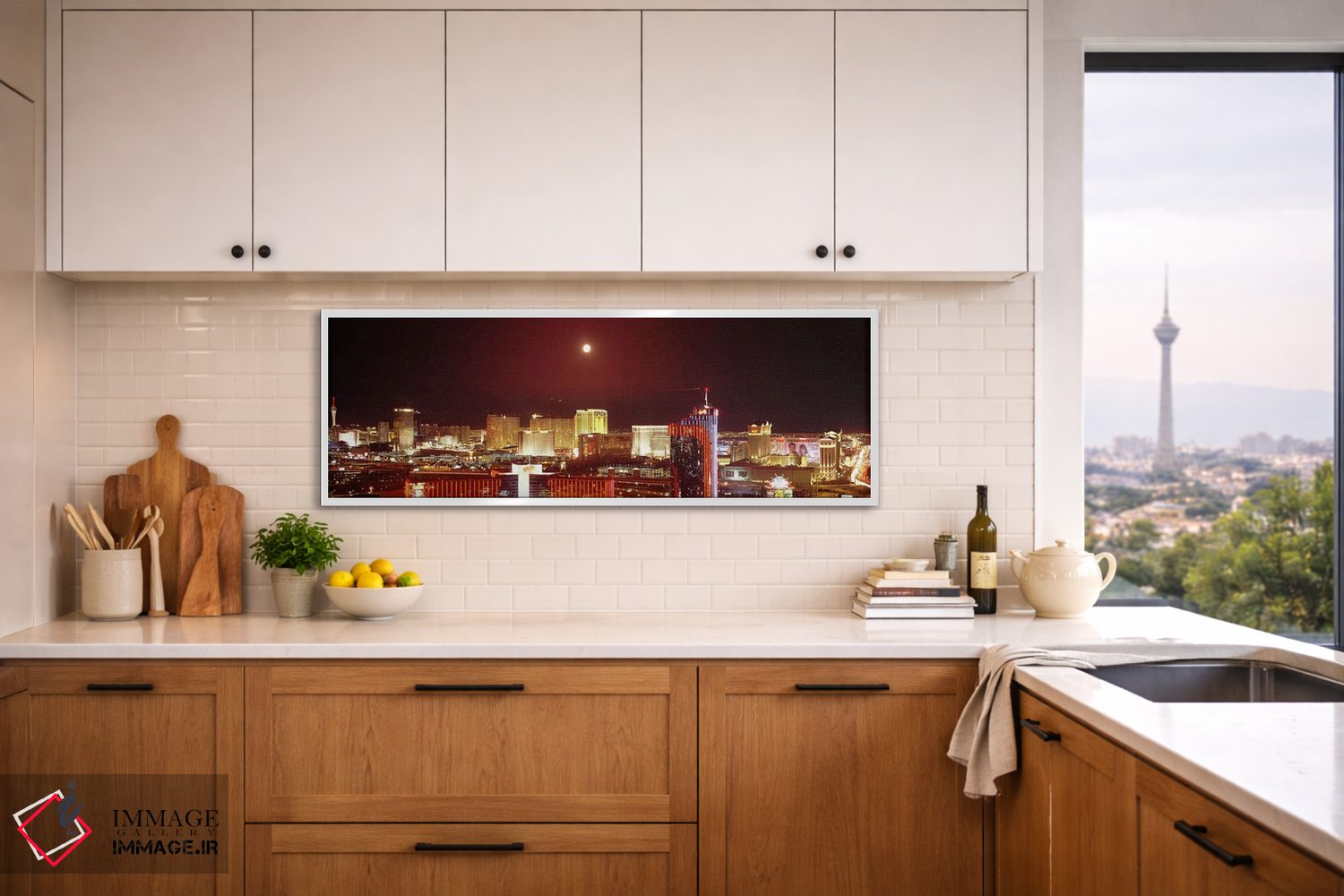 تابلو دکوراتیو Las Vegas, Nevada, USA #3,شهر نورانی در شب، لاس وگاس، ن… اثر پانورامیک ایمجز - D2W