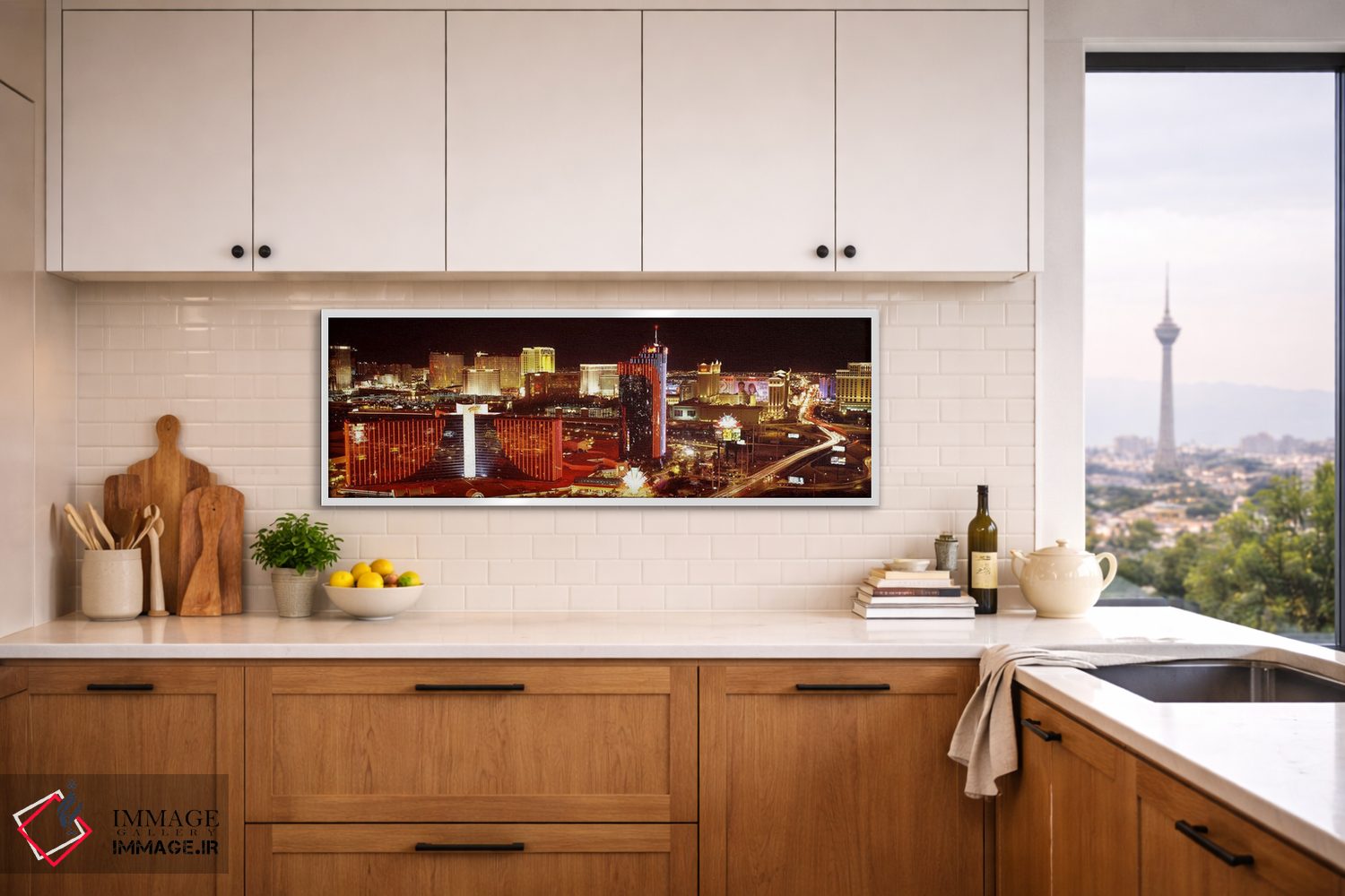 تابلو دکوراتیو Las Vegas, Nevada, USA #4,شهر نورانی در شب، لاس وگاس، ن… اثر پانورامیک ایمجز - D2W