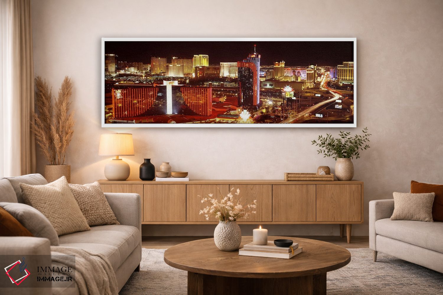 تابلو دکوراتیو Las Vegas, Nevada, USA #4,شهر نورانی در شب، لاس وگاس، ن… اثر پانورامیک ایمجز - D3W