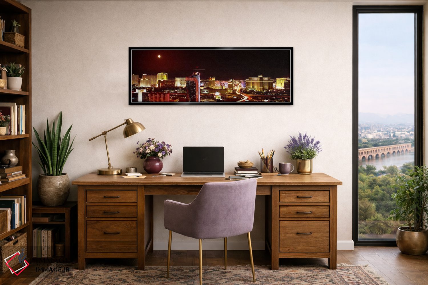 تابلو دکوراتیو Las Vegas, Nevada, USA #5,شهر نورانی در شب، لاس وگاس، ن… اثر پانورامیک ایمجز - D2B