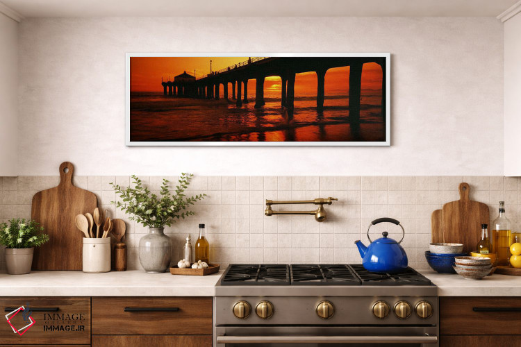تابلو دکوراتیو Manhattan Beach Pier, Manhattan Beach, Los Angeles Coun… اثر پانورامیک ایمجز - D1W