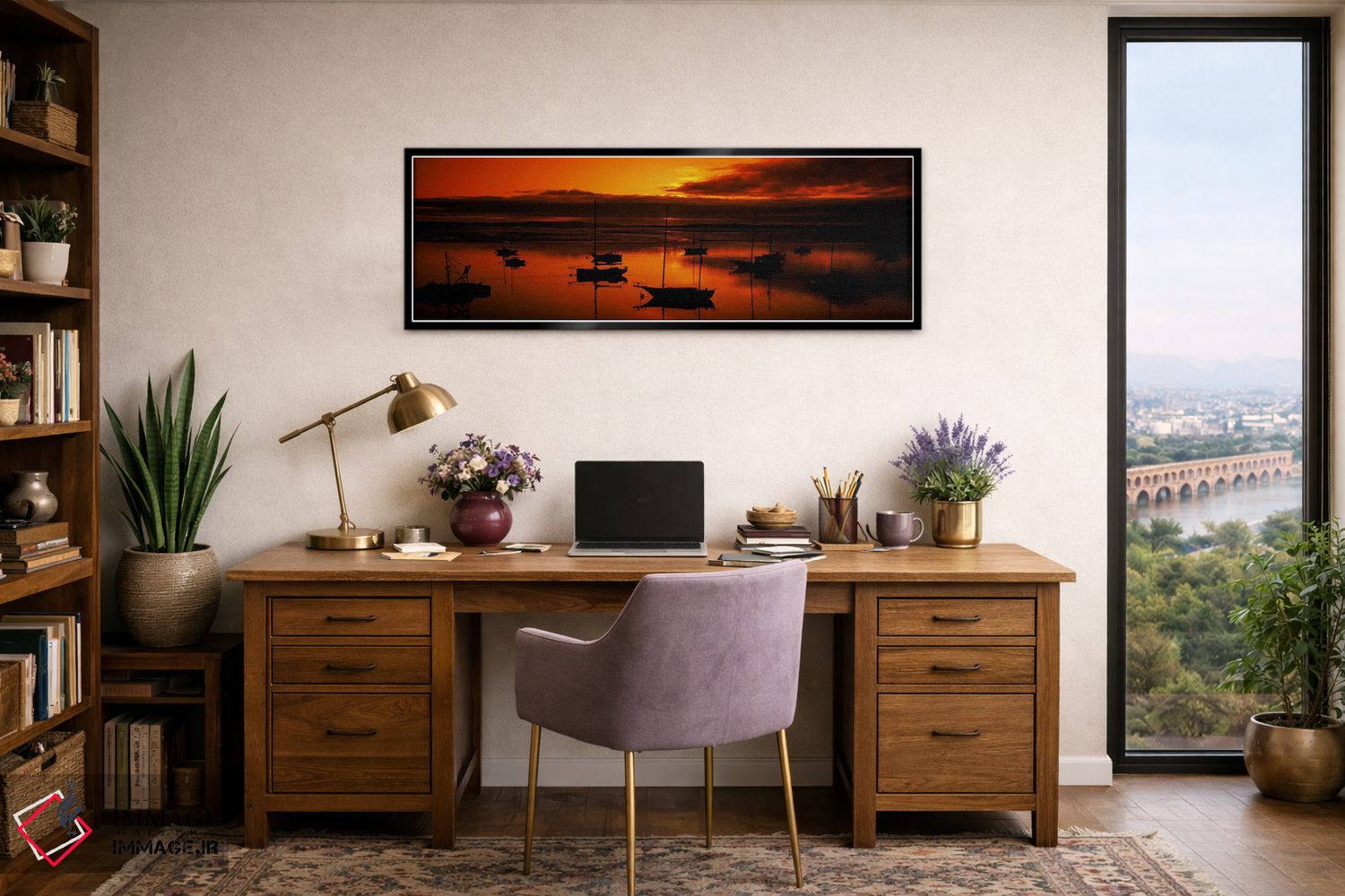 تابلو دکوراتیو Morro Bay, San Luis Obispo County, California, USA,قایق… اثر پانورامیک ایمجز - D2B