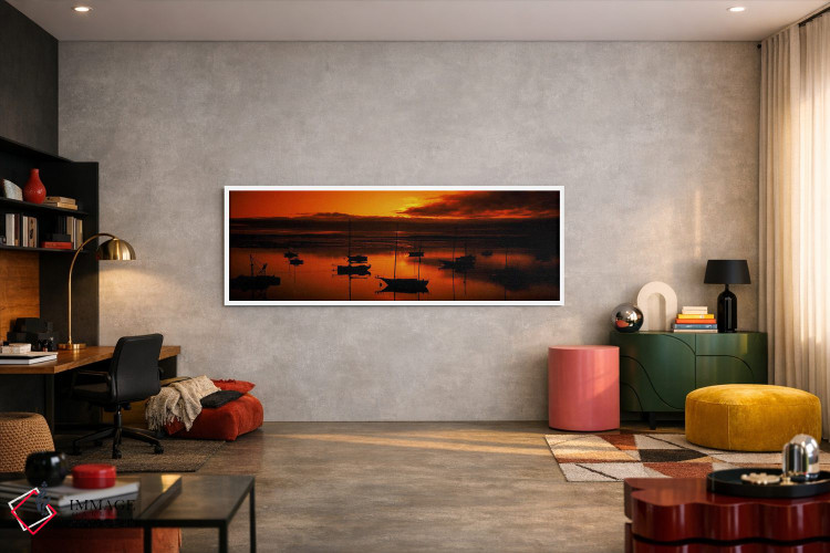 تابلو دکوراتیو Morro Bay, San Luis Obispo County, California, USA,قایق… اثر پانورامیک ایمجز - D3W