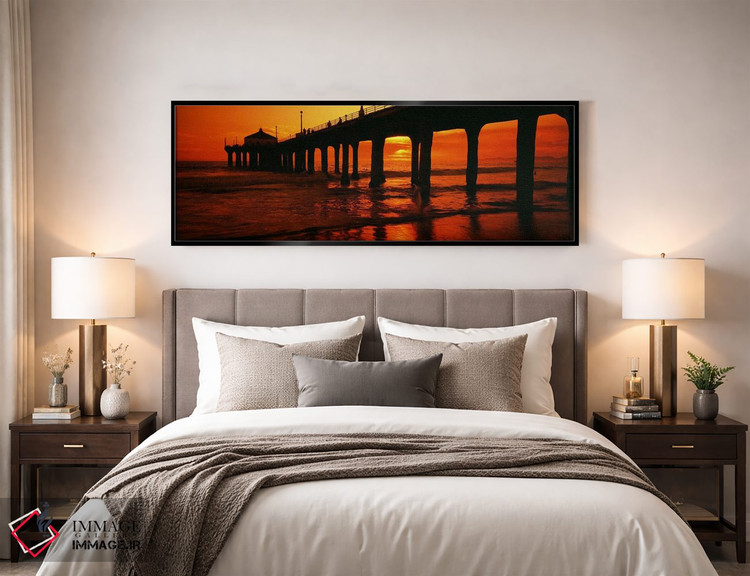 تابلو دکوراتیو Manhattan Beach Pier, Manhattan Beach, Los Angeles Coun… اثر پانورامیک ایمجز - D4B