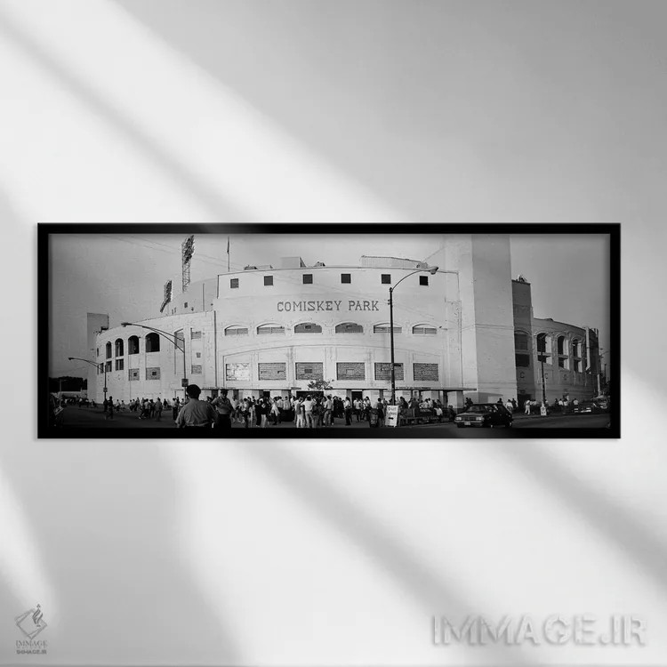 تابلو دکوراتیو old Comiskey Park, Chicago, Cook County, Illinois, USA… اثر پانورامیک ایمجز - نمای قابدار مشکی