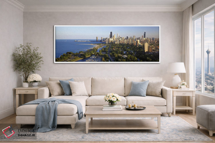 تابلو دکوراتیو Illinois, Chicago,آمریکا، ایلینوی، شیکاگو اثر پانورامیک ایمجز - D4W