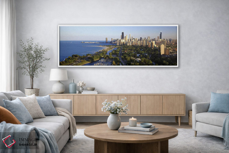 تابلو دکوراتیو Illinois, Chicago,آمریکا، ایلینوی، شیکاگو اثر پانورامیک ایمجز - D3W