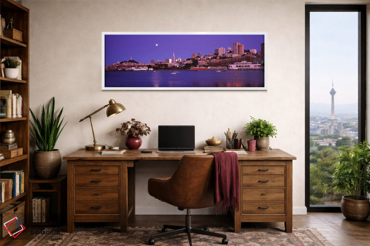 تابلو دکوراتیو San Francisco, California, USA #2,ساختمان ها در طول ساح… اثر پانورامیک ایمجز - D1W