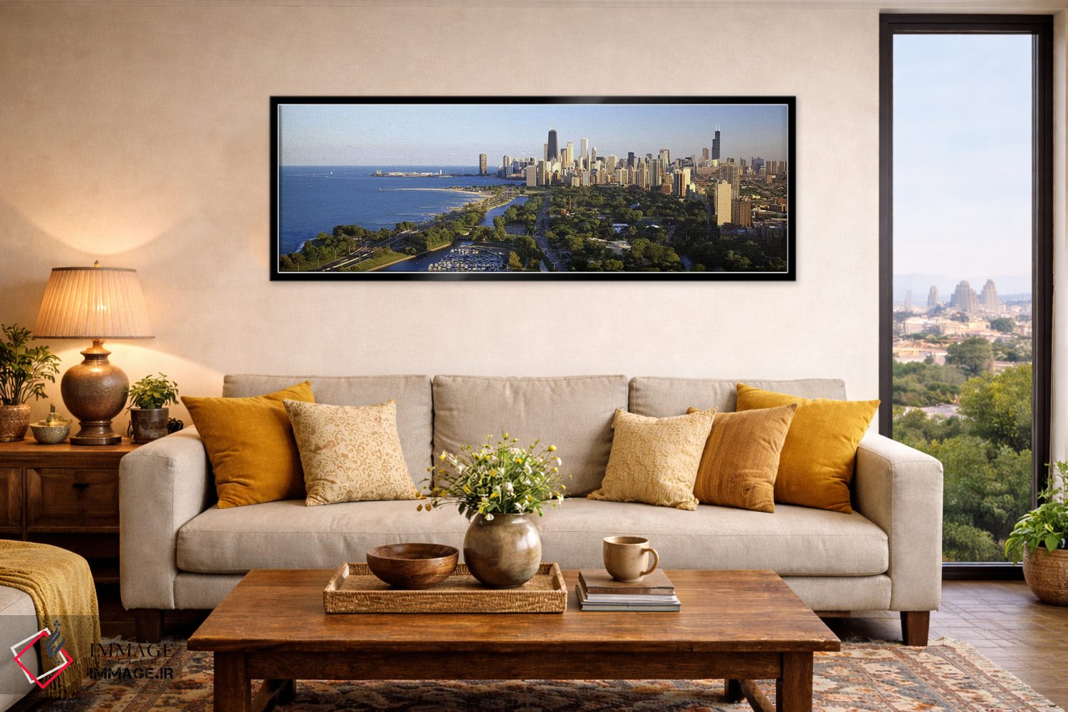تابلو دکوراتیو Illinois, Chicago,آمریکا، ایلینوی، شیکاگو اثر پانورامیک ایمجز - D6B