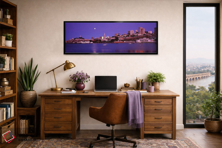 تابلو دکوراتیو San Francisco, California, USA #2,ساختمان ها در طول ساح… اثر پانورامیک ایمجز - D3B