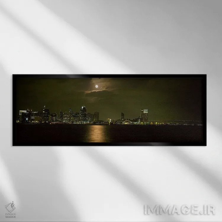 تابلو دکوراتیو Coronado Bridge, San Diego, California, USA,آسمان خراش… اثر پانورامیک ایمجز - نمای قابدار مشکی