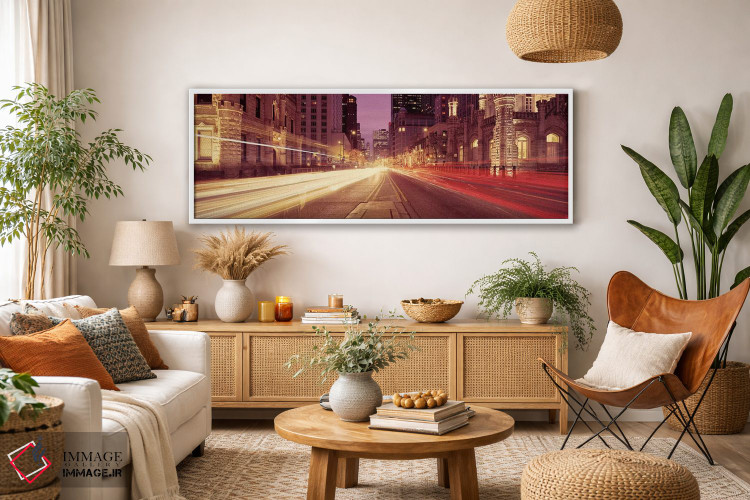تابلو دکوراتیو Michigan Avenue, Chicago, Cook County, Illinois, USA #2… اثر پانورامیک ایمجز - D2W