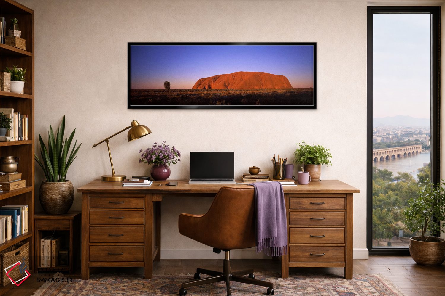 تابلو دکوراتیو Uluru-Kata Tjuta National Park, Northern Territory, Aus… اثر پانورامیک ایمجز - D2B