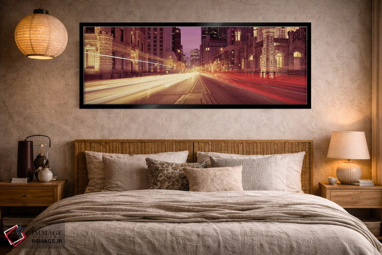 تابلو دکوراتیو Michigan Avenue, Chicago, Cook County, Illinois, USA #2… اثر پانورامیک ایمجز - D4B