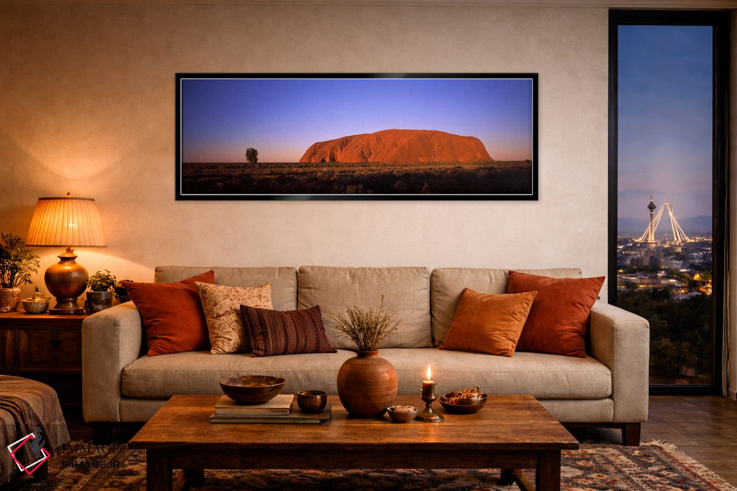 تابلو دکوراتیو Uluru-Kata Tjuta National Park, Northern Territory, Aus… اثر پانورامیک ایمجز - D5B