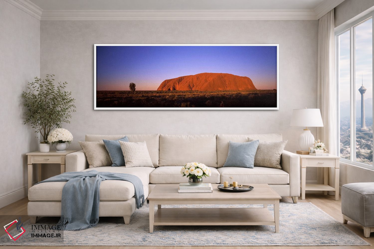 تابلو دکوراتیو Uluru-Kata Tjuta National Park, Northern Territory, Aus… اثر پانورامیک ایمجز - D4W