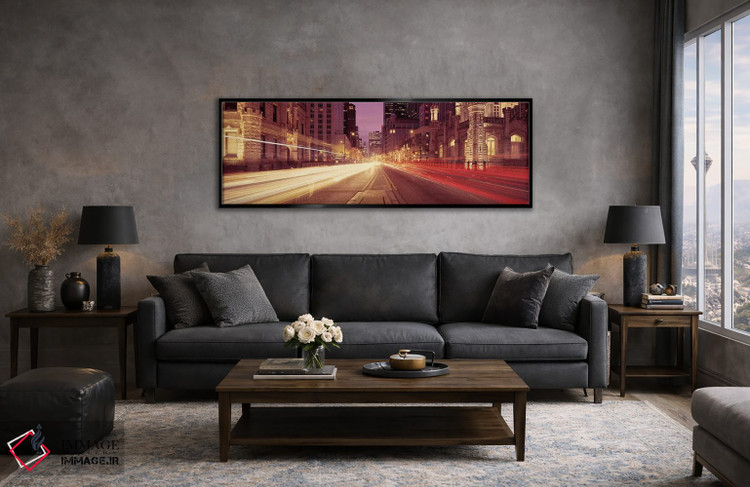 تابلو دکوراتیو Michigan Avenue, Chicago, Cook County, Illinois, USA #2… اثر پانورامیک ایمجز - D6B