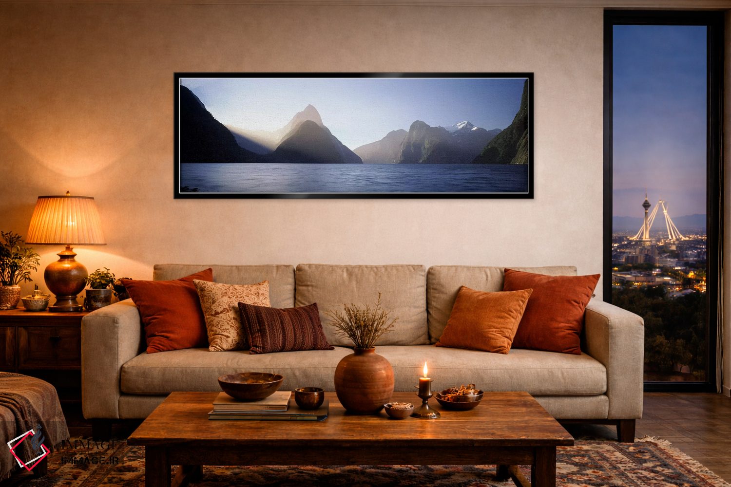 تابلو دکوراتیو Milford Sound, Fiordland National Park, South Island, N… اثر پانورامیک ایمجز - D5B