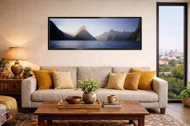 تابلو دکوراتیو Milford Sound, Fiordland National Park, South Island, N… اثر پانورامیک ایمجز - D6B