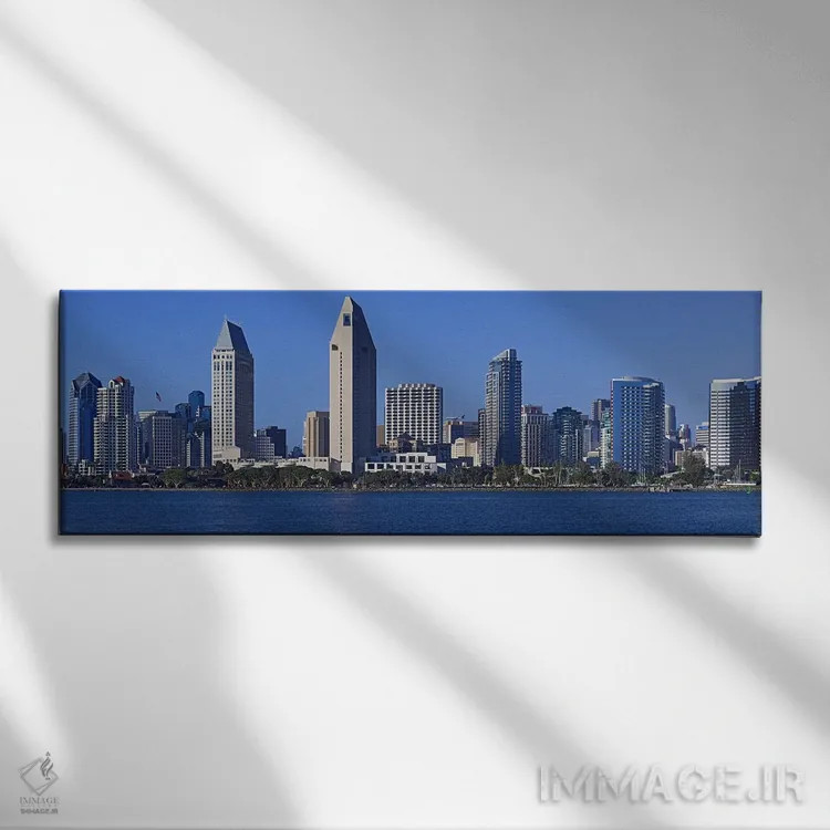تابلو دکوراتیو San Diego, California, USA 2010,شهر در کنار آب، سن دیگو… اثر پانورامیک ایمجز - نمای روبهرو روی دیوار