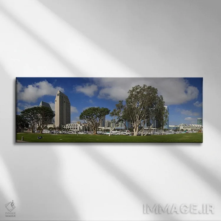 تابلو دکوراتیو Embarcadero Marina Park, San Diego, California, USA 201… اثر پانورامیک ایمجز - نمای روبهرو روی دیوار