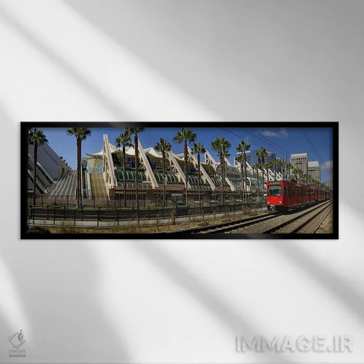 تابلو دکوراتیو San Diego Convention Center, San Diego, California, USA… اثر پانورامیک ایمجز - نمای قابدار مشکی